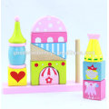 Brand New Pink Color Wooden Toys for kids, Castle Blocks Toys for kids